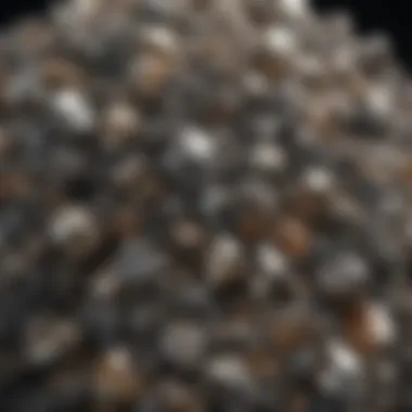 Marcasite Crystals with Unique Luster Close-up view of marcasite crystals showcasing their unique luster and structure