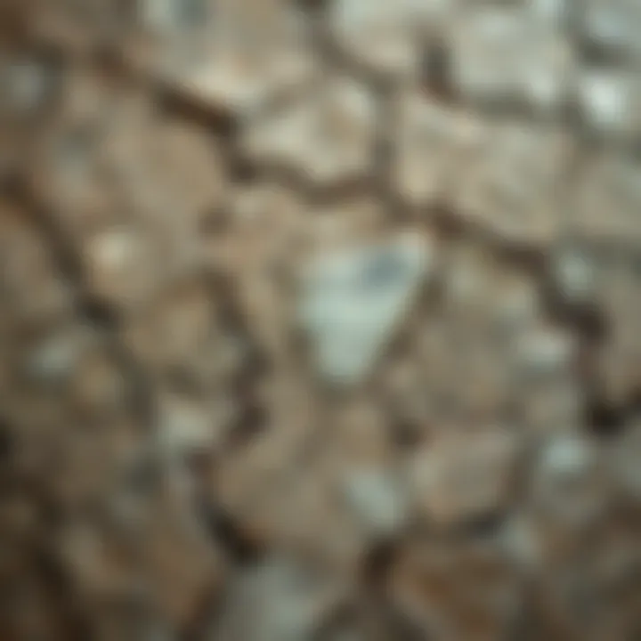 Intricate Quartzite Patterns Close-up view of quartzite texture showcasing its unique patterns