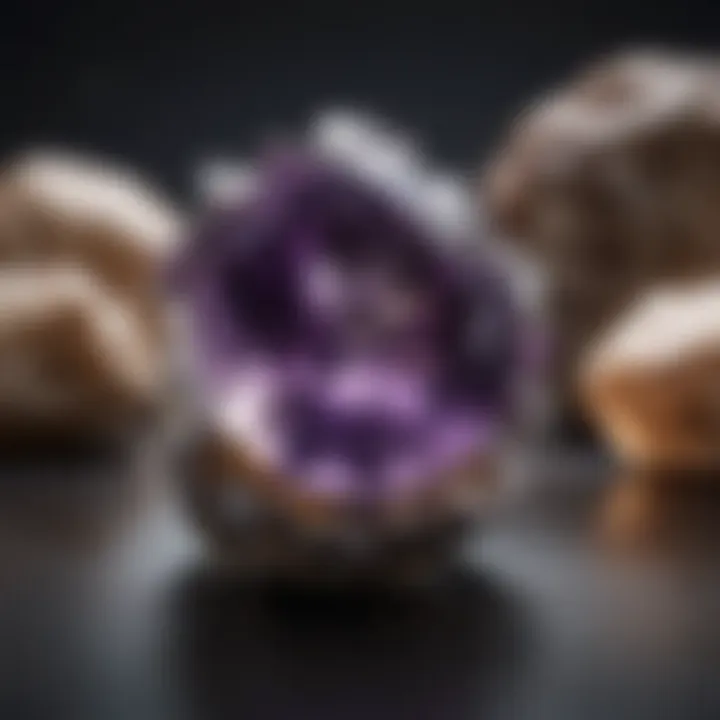 Amethyst used in various jewelry pieces highlighting its versatility and aesthetic appeal.