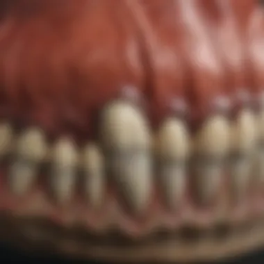 Analysis of Dental Wear Patterns Illustration of Tyrannosaurus dental wear patterns