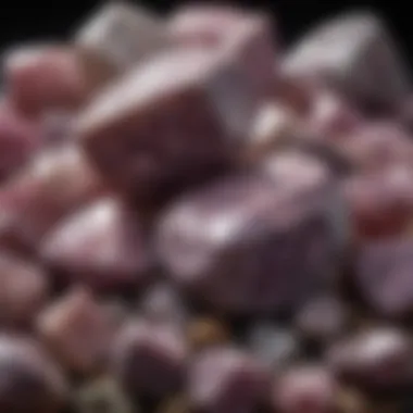 A collection of polished lepidolite specimens highlighting their aesthetic appeal