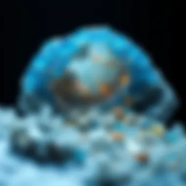 Geological formation showcasing the origin of sapphire stones in nature