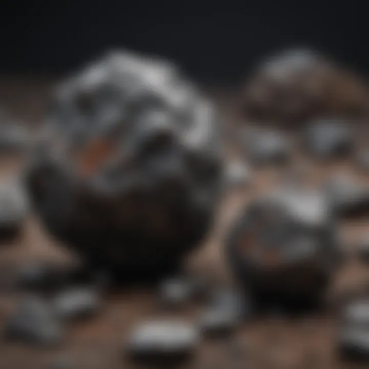 Stony-iron meteorite showcasing its dual composition of stone and metal