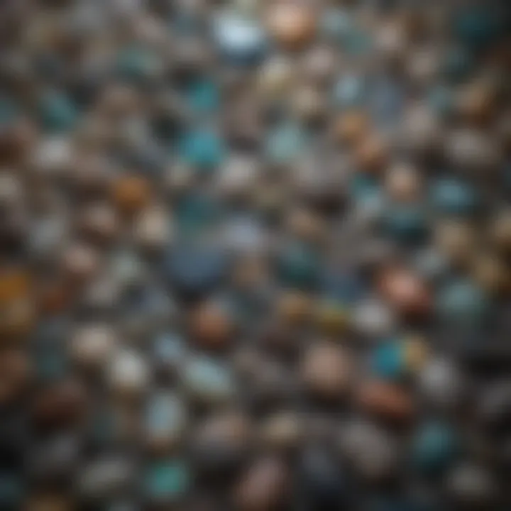 A curated collection of various types of opals displayed on a rich velvet background.