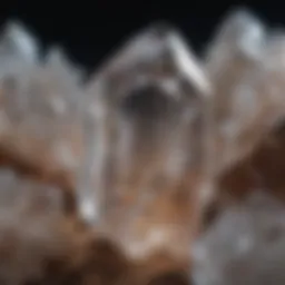 Close-up of a stunning quartz crystal