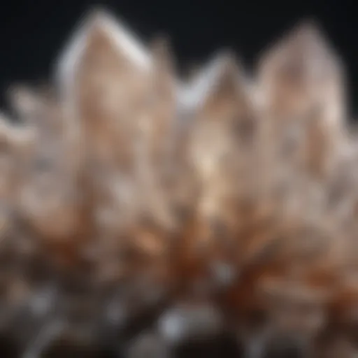 Close-up of Arizona quartz showcasing its unique crystal formations and clarity.