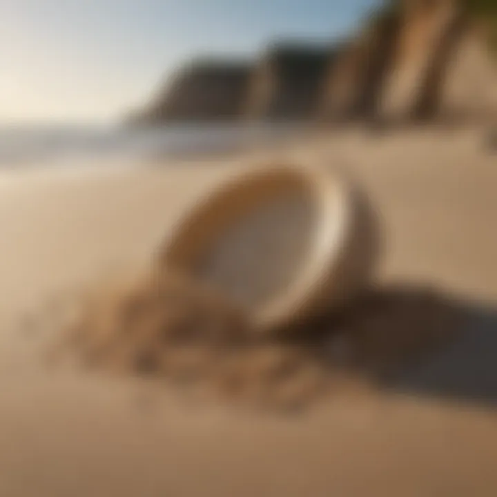 Visualization of eco-friendly practices related to beach sand scooping.