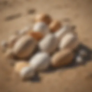 A variety of beach scoops for fossil hunting