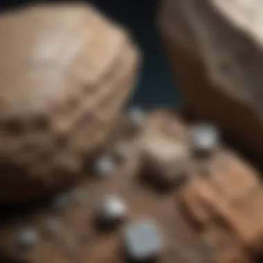 Collectible Rock Transformation with Dremel Before and after comparison of a collectible rock worked on with diamond sanding drums