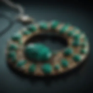 Malachite in modern jewelry design illustrating its aesthetic appeal