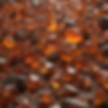 Cultural Significance of Crystals Artistic representation of the cultural significance of brown and orange crystals across various civilizations