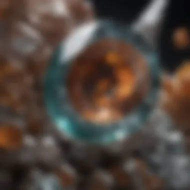 Identifying Inclusions in Gemstones Close-up of a gemstone with visible inclusions