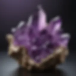 Stunning Brazilian amethyst cluster showcasing vibrant purple hues