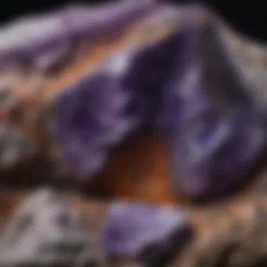 Raw Charoite Rock - Nature's Artistry Unveiled Natural charoite rock in raw form, displaying its unique texture and structure.