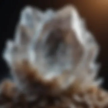 Detailed View of a Raw Crystal Close-up of a specific raw crystal, highlighting its unique properties and structure.
