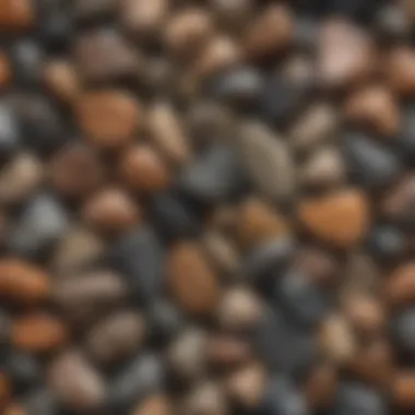 Polished Stones in Creative Arrangement Artistic composition of polished stones arranged in a creative pattern