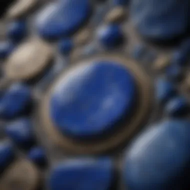 Cultural Artifacts of Lapis Lazuli Historical artifacts made from lapis lazuli, showcasing its cultural significance.
