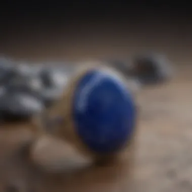 Crafted Lapis Jewelry A stunning piece of lapis lazuli jewelry highlighting its artistic craftsmanship.