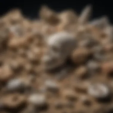 Assorted Fossils Display Vibrant display of assorted fossils from various eras