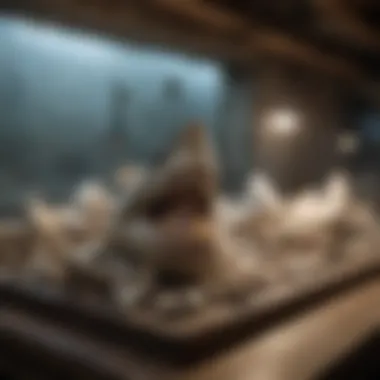 Preservation Techniques for Mega Shark Teeth Display of preserved mega shark teeth in a museum setting