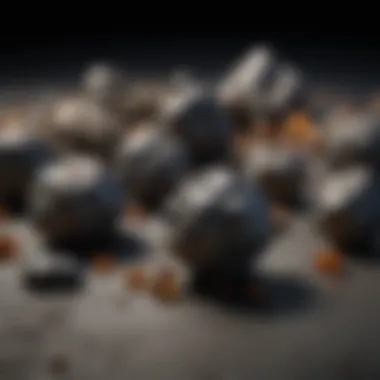 A visual representation of different types of meteorites displayed in a scientific collection
