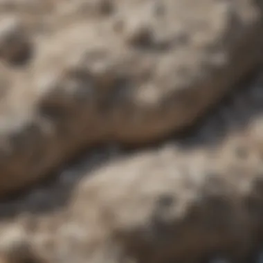 Porous Texture of Pumice Rock Close-up view of pumice rock showcasing its porous texture