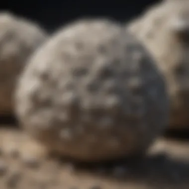 Artistic Use of Pumice Rock Artistic representation using pumice rock as a medium