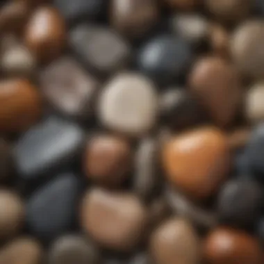 Results of Rock Tumbling A selection of polished stones showcasing the results of tumbling