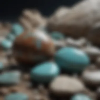 Cultural Artifacts with Turquoise Cultural artifacts incorporating rough turquoise stones