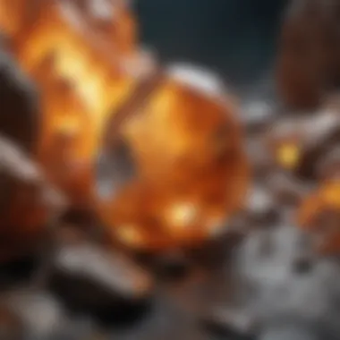 Natural Formation of Topaz A geological representation of topaz formation in nature