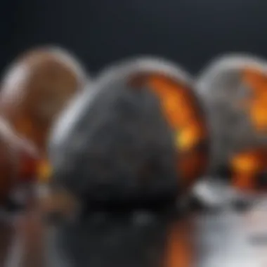Stunning Results of Rock Polishing Variety of polished stones arranged aesthetically, highlighting the results of using the Cab King.