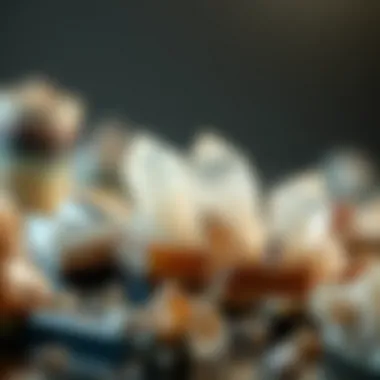 Sedimentary Crystals: Layers of Time Captured An intricate arrangement of sedimentary crystals reflecting their layered history