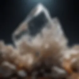 Crystalline quartz showcasing its clear structure and natural beauty.