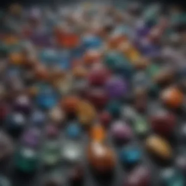 Diverse Gemstone Collection A stunning collection of diverse gemstones showcasing various colors and cuts