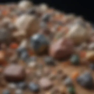 A detailed chart categorizing different types of rocks and minerals