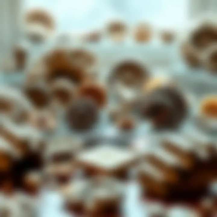 Fossil Collection Showcase An elegant display of fossils on a table, showcasing their unique features.