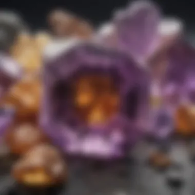 The Distinctive Color Blend of Ametrine Ametrine crystal showcasing its unique color blend