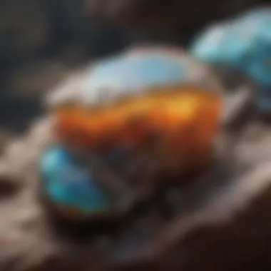Geological Layers of Opal Formation Geological layers revealing opal formation