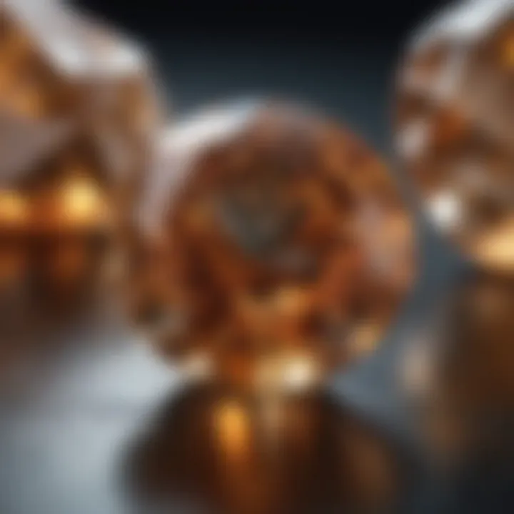 A detailed close-up of a polished topaz, emphasizing its brilliance and cut.