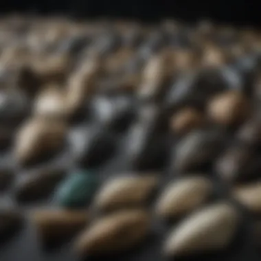 Collection of megalodon teeth showcasing various sizes and shapes