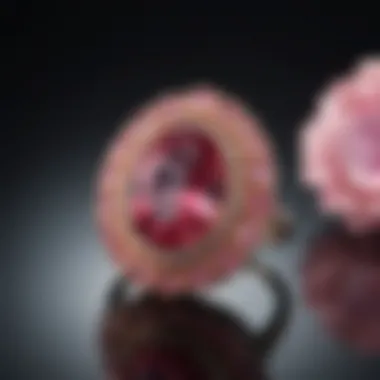 Elegance of Pink Tourmaline Jewelry An artistic representation of pink tourmaline set in jewelry