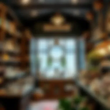 Charming Metaphysical Shop Interior An inviting metaphysical shop showcasing crystals and spiritual items