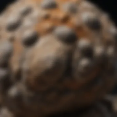 Intricate Texture of Coprolites Fossilized dinosaur coprolite showcasing unique texture