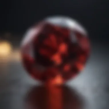 Garnet: A Gem of Passion A garnet specimen highlighting its deep red hue and facets