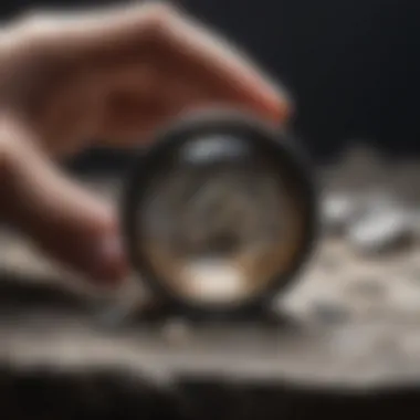 Detailed Optics of the Geological Hand Lens Close-up of geological hand lens with detailed optics