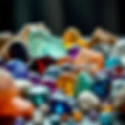 Collection of beautifully polished gemstones