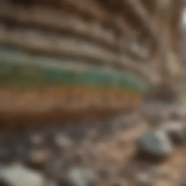 Geological Layers Revealing Ancient Ecosystems Geological layers of the Green River Formation
