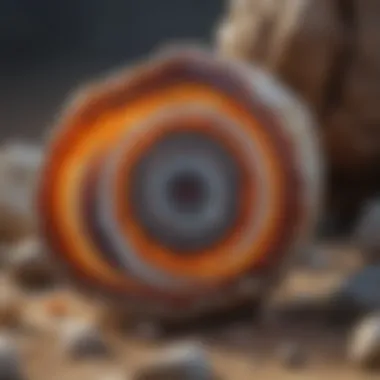Geological Context of Agate Formation Geological formation of agate in a natural setting