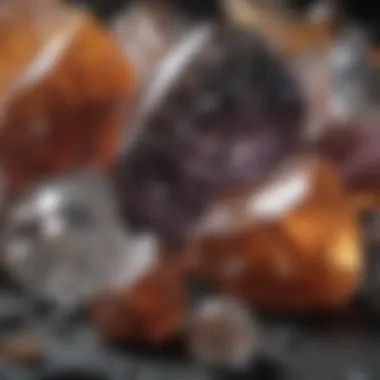 Contrasting Natural and Synthetic Crystals Side-by-side comparison of natural and synthetic crystals highlighting visual differences.