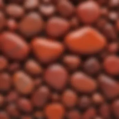 A comparison image highlighting the differences between red jasper and similar stones.